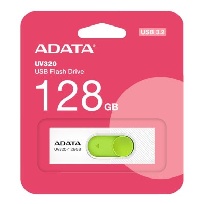 флешка A-Data 128GB UV320 White-Green Белый, зеленый