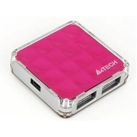 разветвитель USB A4Tech HUB-56-2 розовый