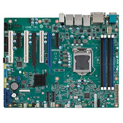 материнская плата Advantech ASMB-785G4-00A1E Зеленый