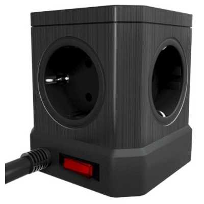 сетевой фильтр AGNI TP-VE4U5E-C-2m-black черный