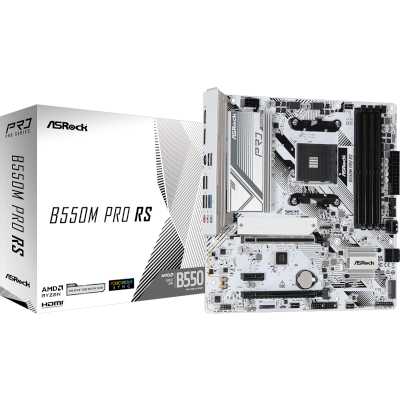 материнская плата ASRock B550M Pro RS Белый