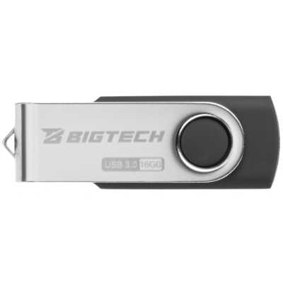флешка BigTech 16GB UFD024 Черный, серебристый