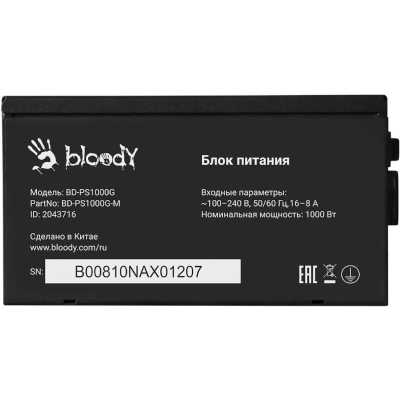блок питания Bloody 1000W BD-PS1000G Черный
