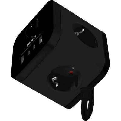 сетевой удлинитель Buro BU-PC3.1UС-B черный