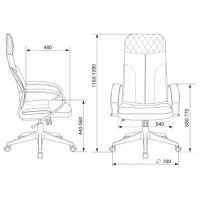 офисное кресло Бюрократ CH-608/FABRIC-DGREY серый