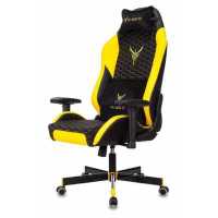 игровое кресло Бюрократ KNIGHT NEON YELLOW черно-желтый