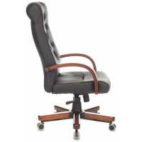 офисное кресло Бюрократ T-9928WALNUT/ECO-B черный