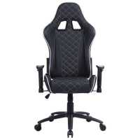 игровое кресло Cactus CS-CHR-030BLS черно-серебристый