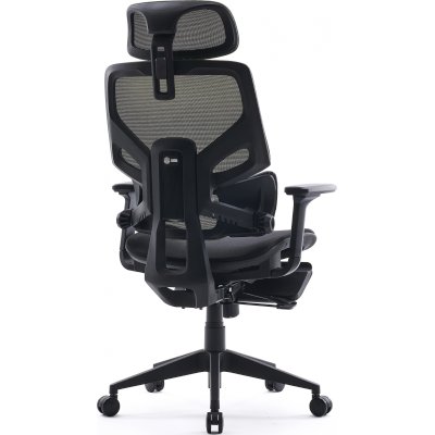 кресло Cactus CS-CHR-MC01-LGNBK черно-салатовый
