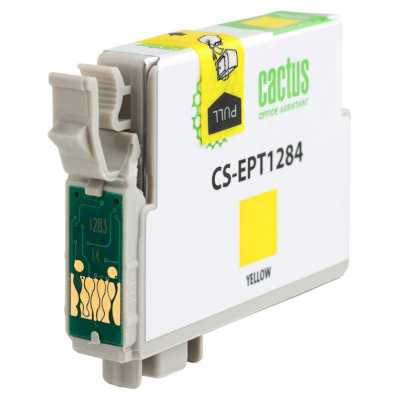 картридж Cactus CS-EPT1284 желтый