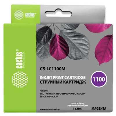 картридж Cactus CS-LC1100M пурпурный
