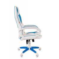 игровое кресло Chairman Game 16 White-Blue белый - голубой