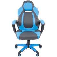 игровое кресло Chairman Game 20 Grey/Blue 7025817 серый-голубой