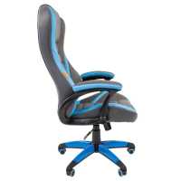 игровое кресло Chairman Game 22 Grey-Blue серый-голубой