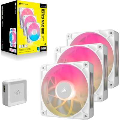 кулер Corsair iCUE LINK RX120 MAX RGB CO-9051038-WW Белый