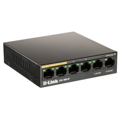 коммутатор D-Link DSS-100E-6P/A1A