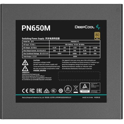 блок питания Deepcool 650W PN650M Черный