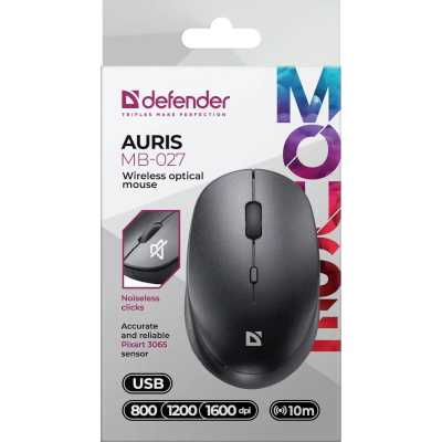 мышь Defender Auris MB-027 Black Черный