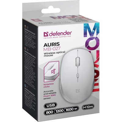 мышь Defender Auris MB-027 White Белый