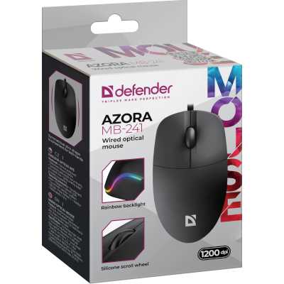 мышь Defender Azora MB-241 Black Черный