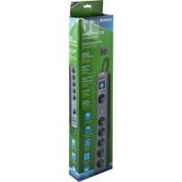 сетевой фильтр Defender DFS-501 серый