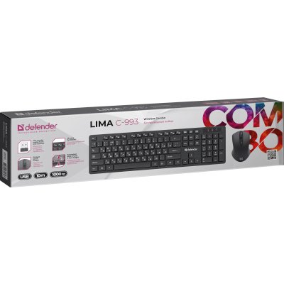 клавиатура Defender Lima C-993 Black Черный