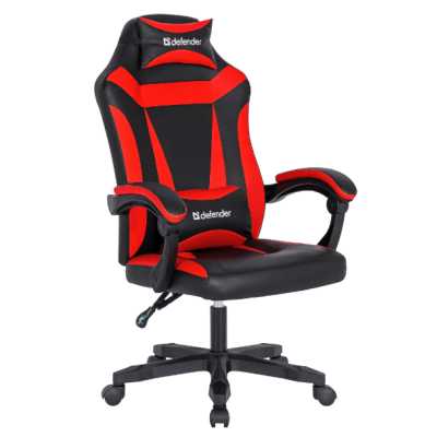 игровое кресло Defender Master Black/Red черно-красный