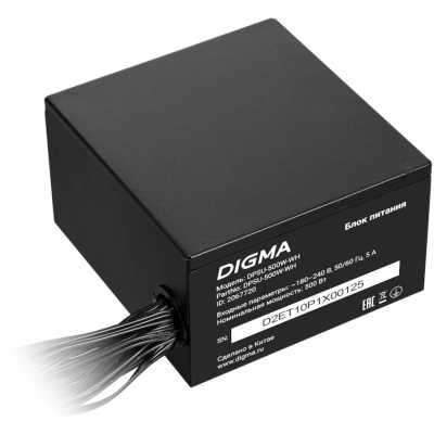 блок питания Digma DPSU-500W-WH Черный