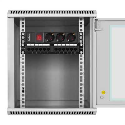 телекоммуникационный шкаф ExeGate EC-WM-9U.280.G.GREY EX298625RUS Серый