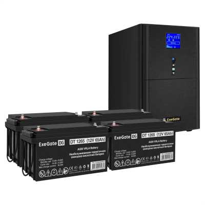комплект ИБП ExeGate SineTower SZ-5000.LCD.AVR.2SH.1C13.T.RJ.USB EX296890RUS