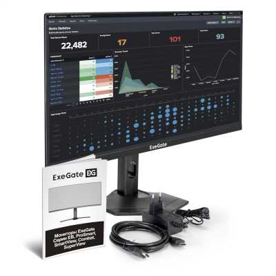 монитор ExeGate SuperView EH2700TA Черный