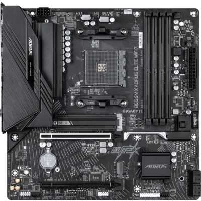 материнская плата GigaByte B550M X Aorus Elite WiFi7 Черный