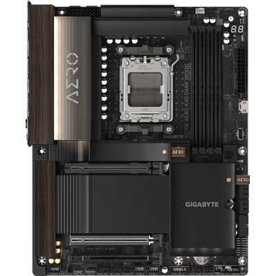 материнская плата GigaByte X870E Aero X3D Dark Wood Черный, коричневый