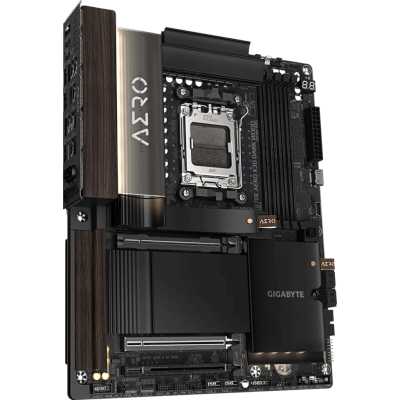 материнская плата GigaByte X870E Aero X3D Dark Wood Черный, коричневый