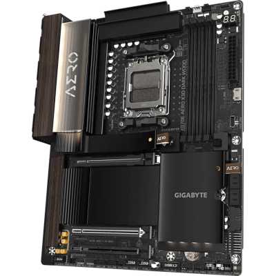 материнская плата GigaByte X870E Aero X3D Dark Wood Черный, коричневый