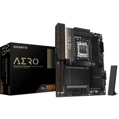 материнская плата GigaByte X870E Aero X3D Dark Wood Черный, коричневый