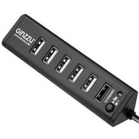 разветвитель USB Ginzzu GR-315UB черный