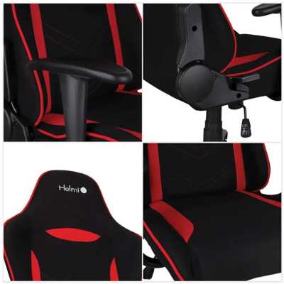 игровое кресло Helmi Winner Black/Red черно-красный