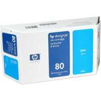картридж HP 80 C4846A голубой