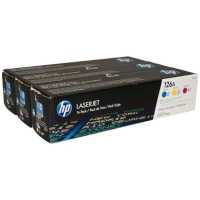 картридж HP 126A CF341A голубой, желтый, малиновый