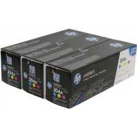 картридж HP 304A CF372AM голубой, желтый, малиновый