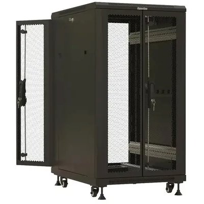 телекоммуникационный шкаф Hyperline TTBR-2261-DD-RAL9004 Черный