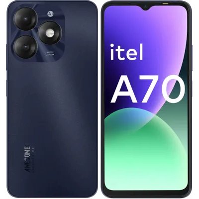 смартфон Itel A70 4/256GB Black черный