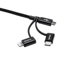 кабель A-Data AMCL23IN1-1MK-CBK Черный