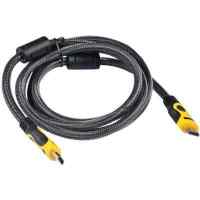 кабель Buro HDMI 19M-19M BRAID Черный/Желтый
