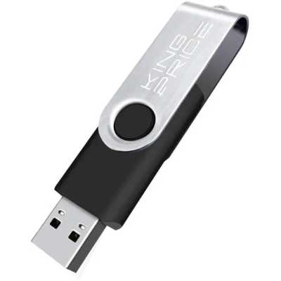 флешка KingPrice 64GB KPFD2A064ABK Черный, серебристый