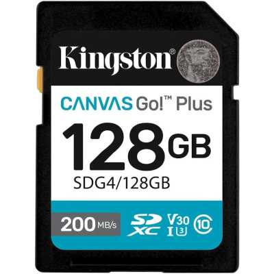 карта памяти Kingston Canvas Go! Plus 128GB SDG4/128GB