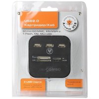 разветвитель USB Konoos UK-29 черный