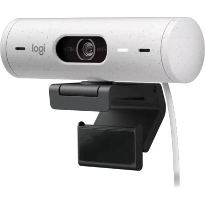 веб-камера Logitech Brio 500 960-001428 черный, белый