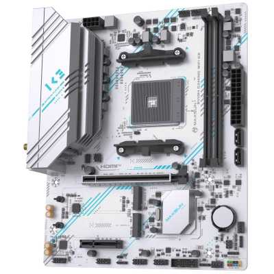 материнская плата Maxsun B550M Gaming WiFi ICE Белый